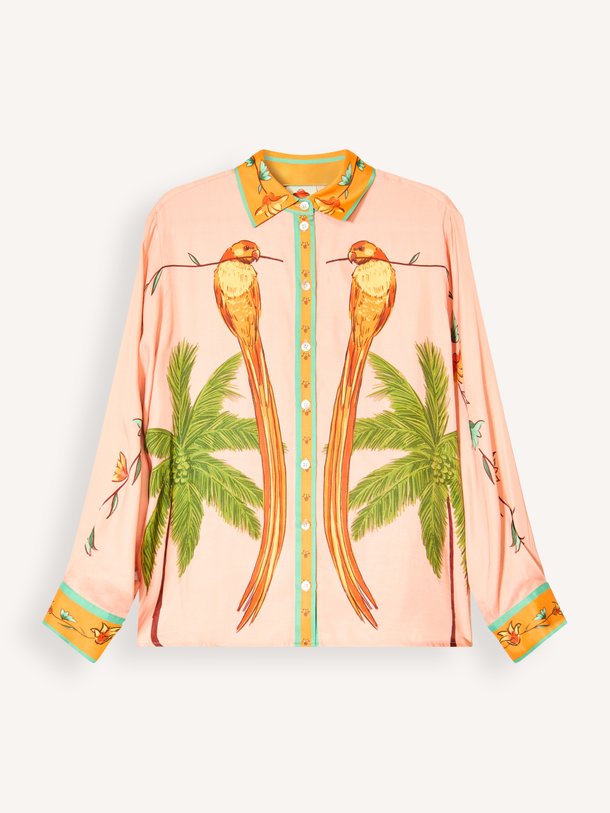 Canto, viscose blouse met print