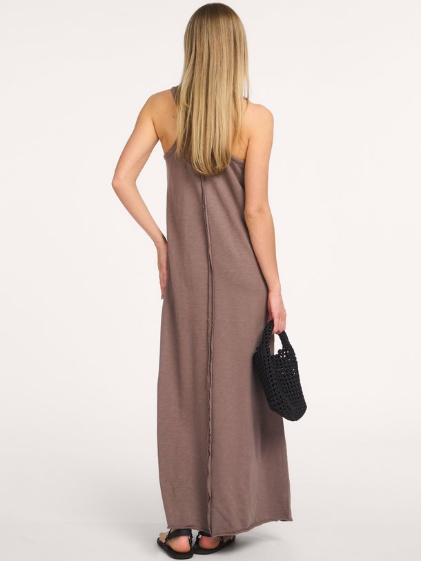 racer dress Organic cotton maxi jurk