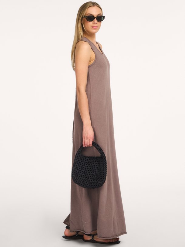 racer dress Organic cotton maxi jurk
