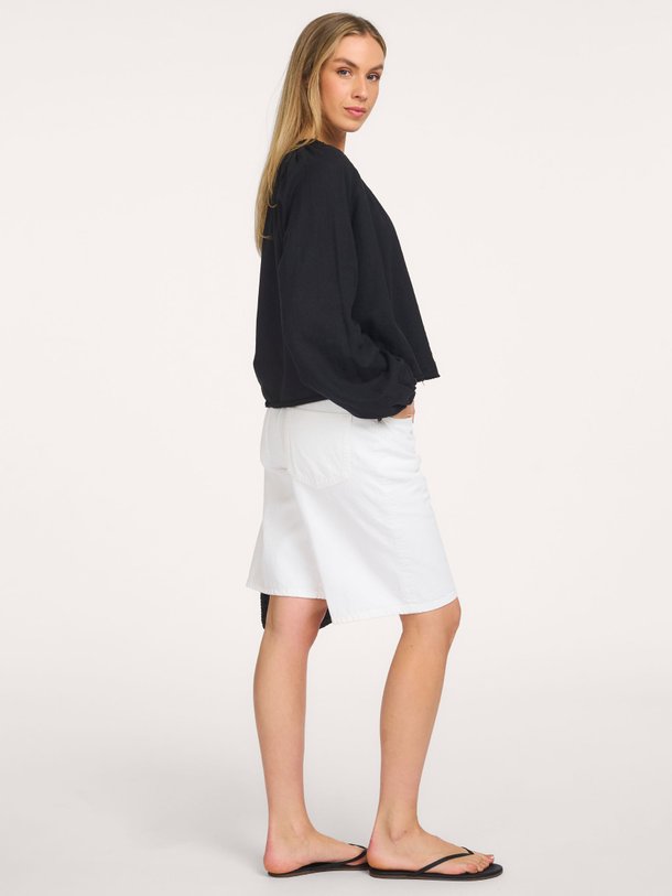 one shoulder top linen Linnen/viscosemix one shoulder top