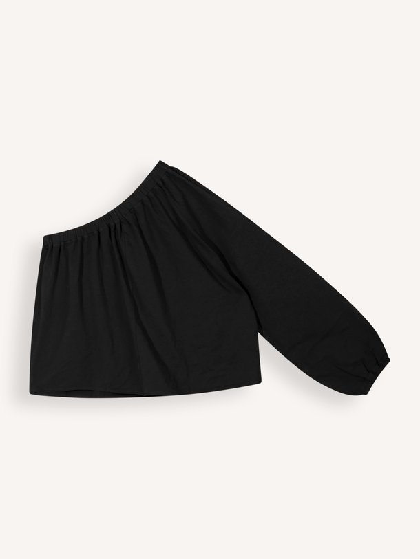 one shoulder top linen Linnen/viscosemix one shoulder top