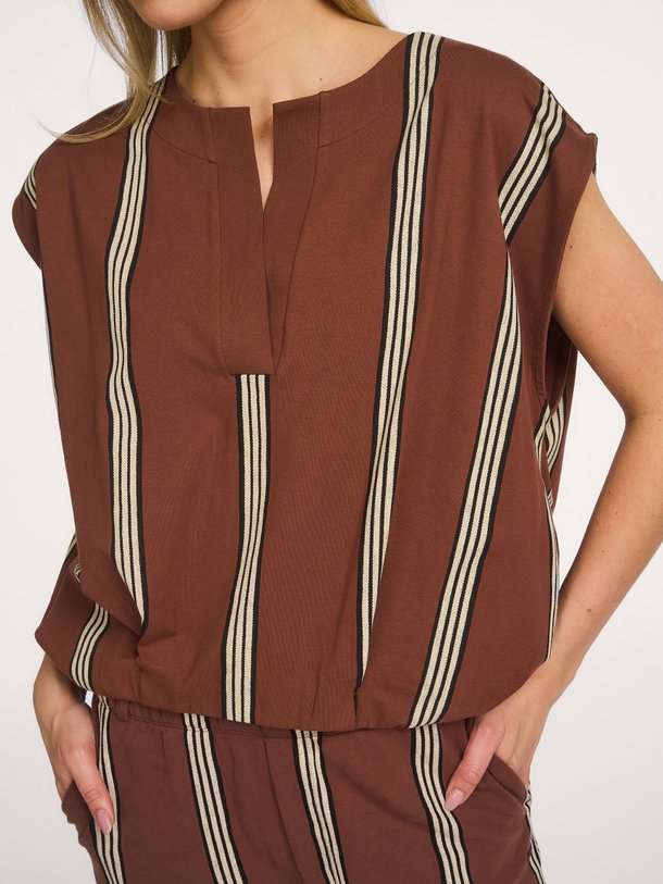 balloon top stripes Organic cottonmix top