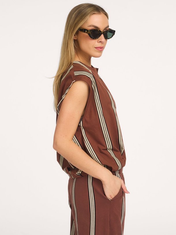balloon top stripes Organic cottonmix top
