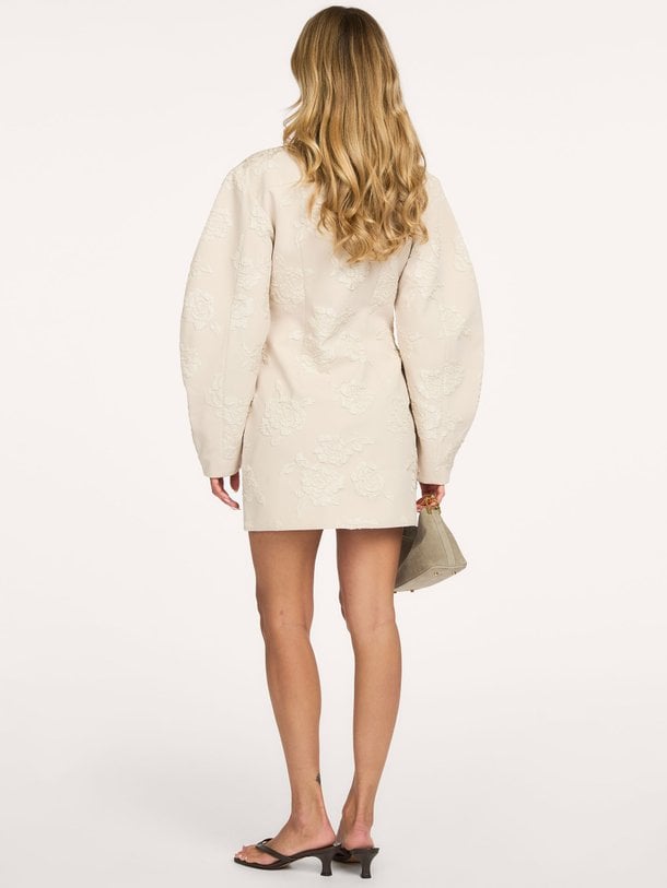 VINETTA TAILORED DRESS - BCR928-BF Vinetta, geweven jurk met dessin