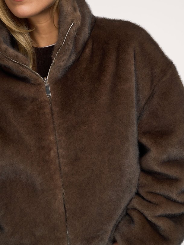 ALLY FAUX MINK JACKET Ally, fake fur jack