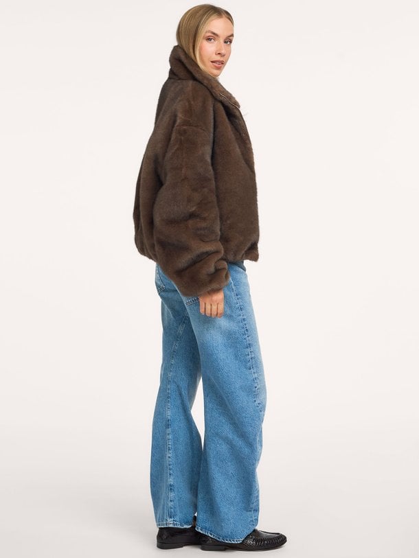 ALLY FAUX MINK JACKET Ally, fake fur jack