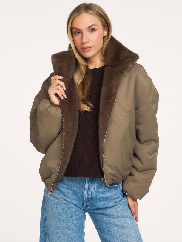 ALLY FAUX MINK JACKET Ally, fake fur jack
