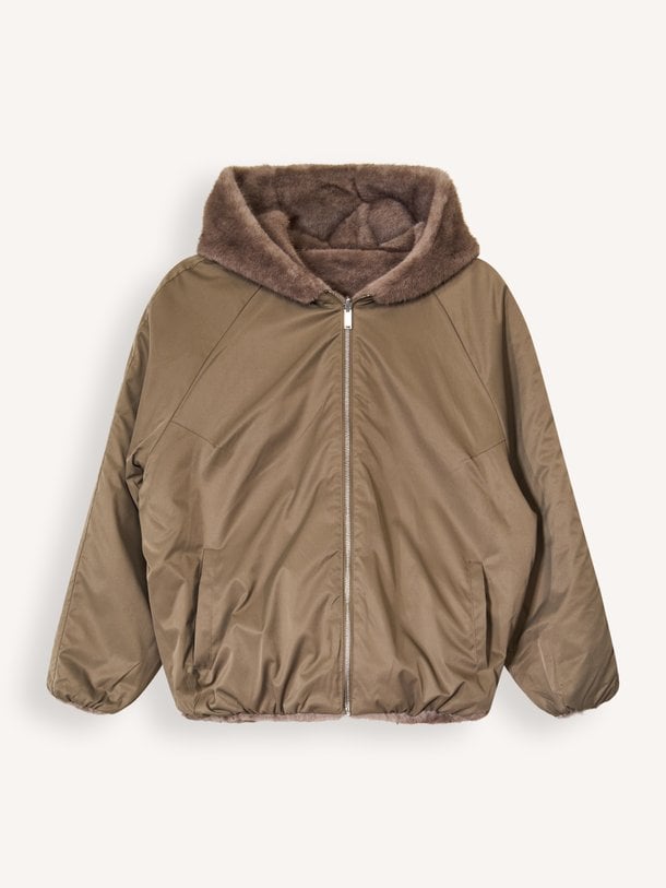 JADA FAUX MINK JACKET Jada, fake fur reversible jack