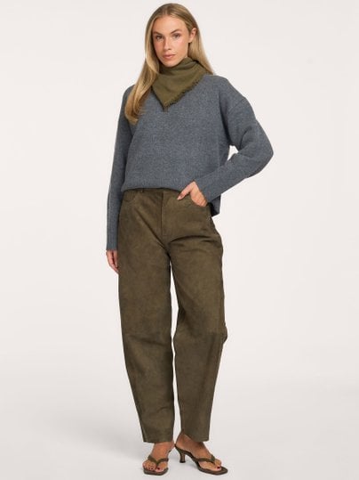 FENNE SUEDE TROUSERS Fenne, suède broek