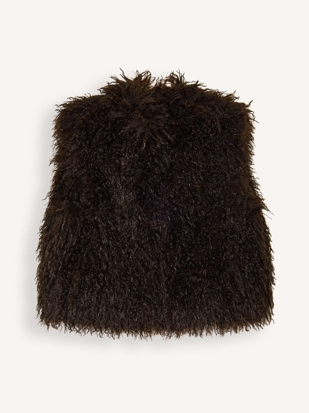 Shifu, fake fur gilet