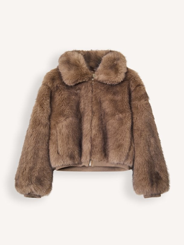 Linn, fake fur jas