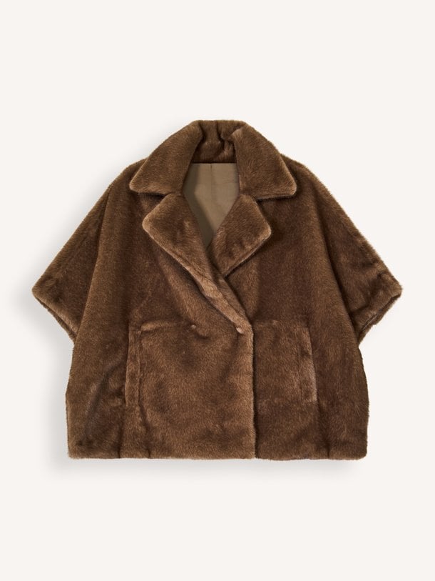 ELIN FAUX MINK CAPE Elin, fake fur cape