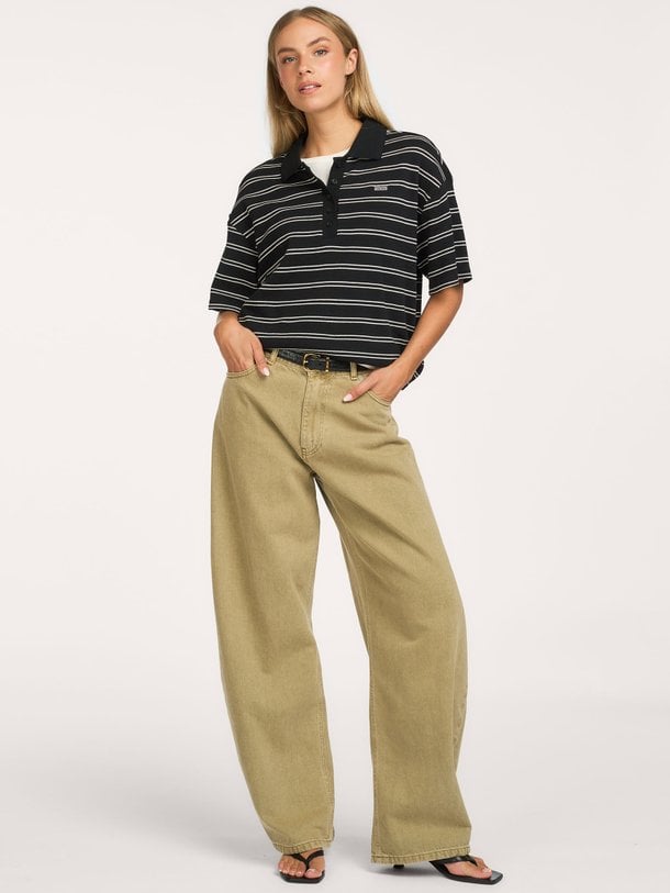 GZpilova polo tee Katoenmix gestreepte polo
