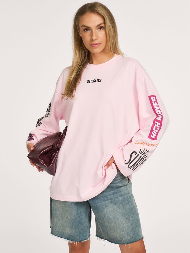 Monica, katoenen logo longsleeve
