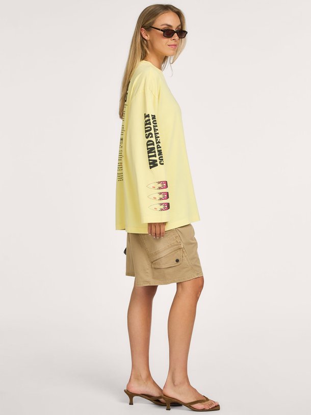 Monica, katoenen logo longsleeve
