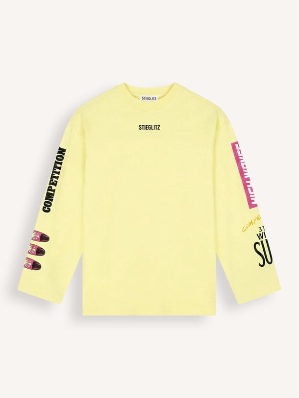 Monica Wide Skate Longsleeve Monica, katoenen logo longsleeve