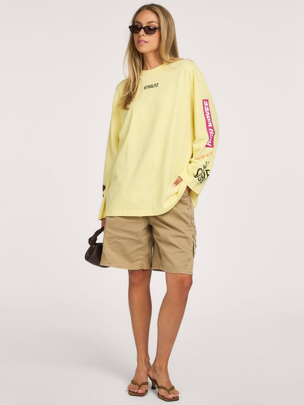 Monica, katoenen logo longsleeve