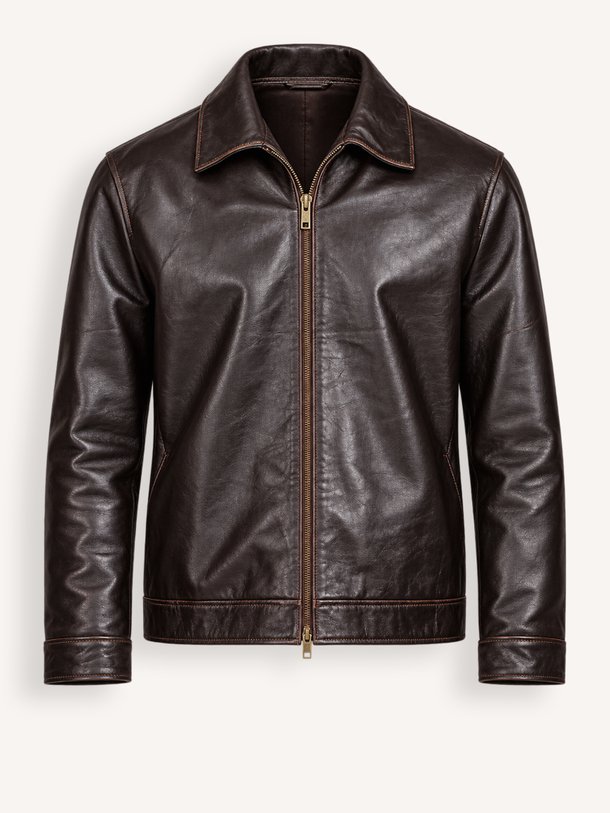 COLLIN LEATHER JACKET Collin, lederen jas