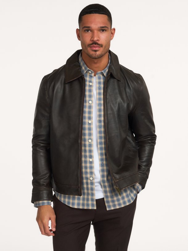 COLLIN LEATHER JACKET Collin, lederen jas