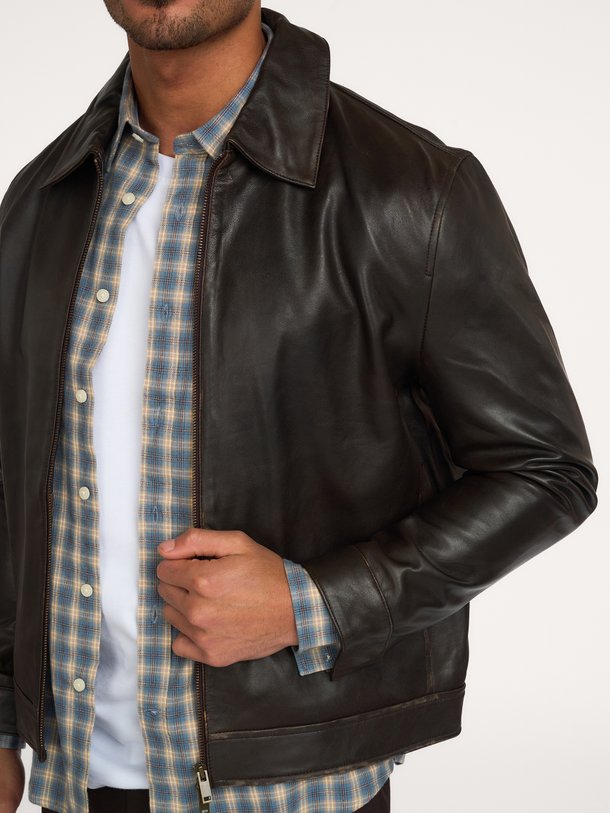 COLLIN LEATHER JACKET Collin, lederen jas