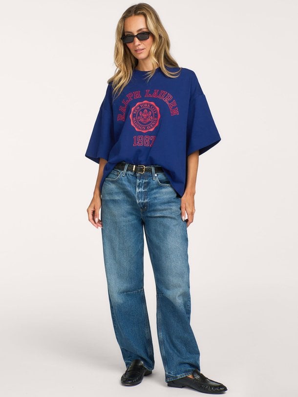 KNIT-T-SHIRT Katoenen oversized T-shirt