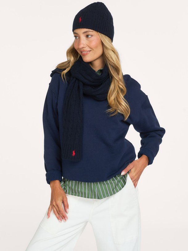 WL CSHMR CSF-SCARF-OBLONG Cashmere mix sjaal met logo