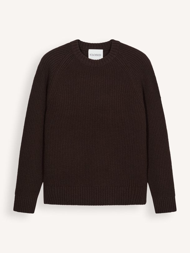 KNITTED PULLOVER Wollen trui