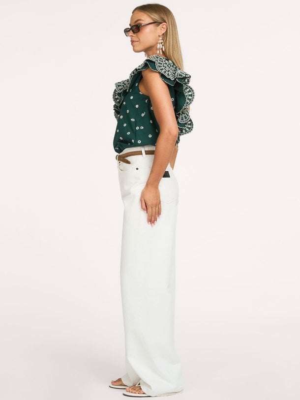 Kath, katoenen one shoulder top