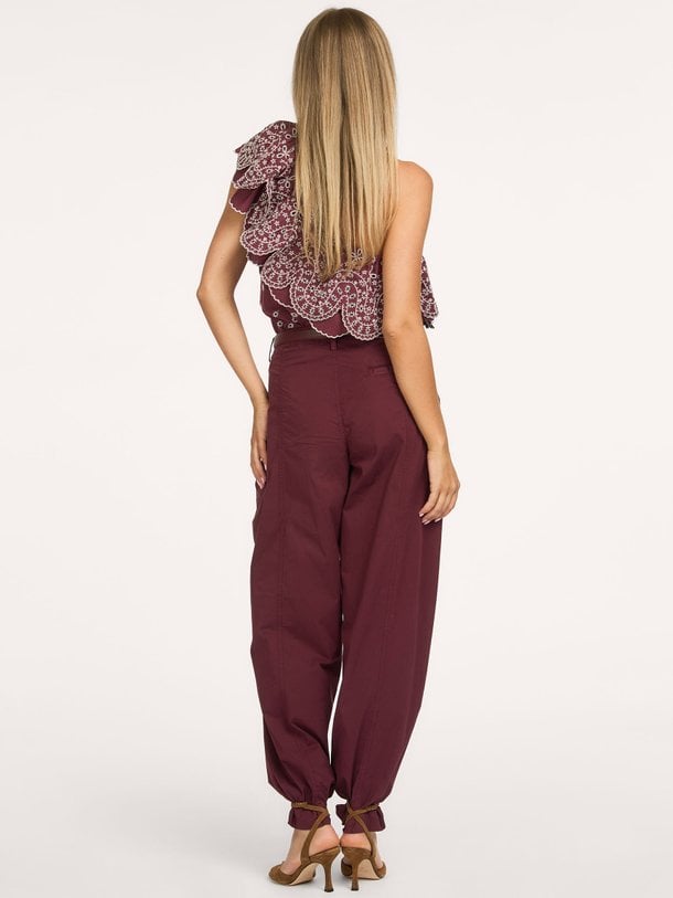 Kath, katoenen one shoulder top