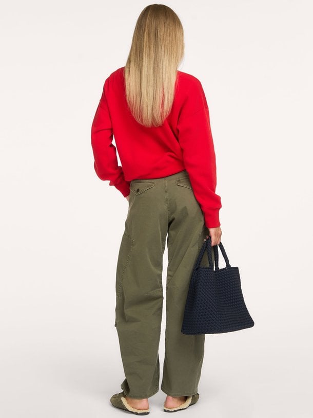 KNIT-HALF ZIP-SWEATSHIRT Katoenmix polo trui