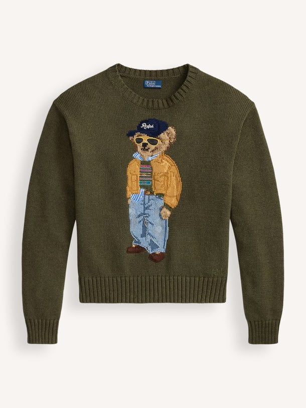 SWEATER-PULLOVER Katoenen gebreide trui