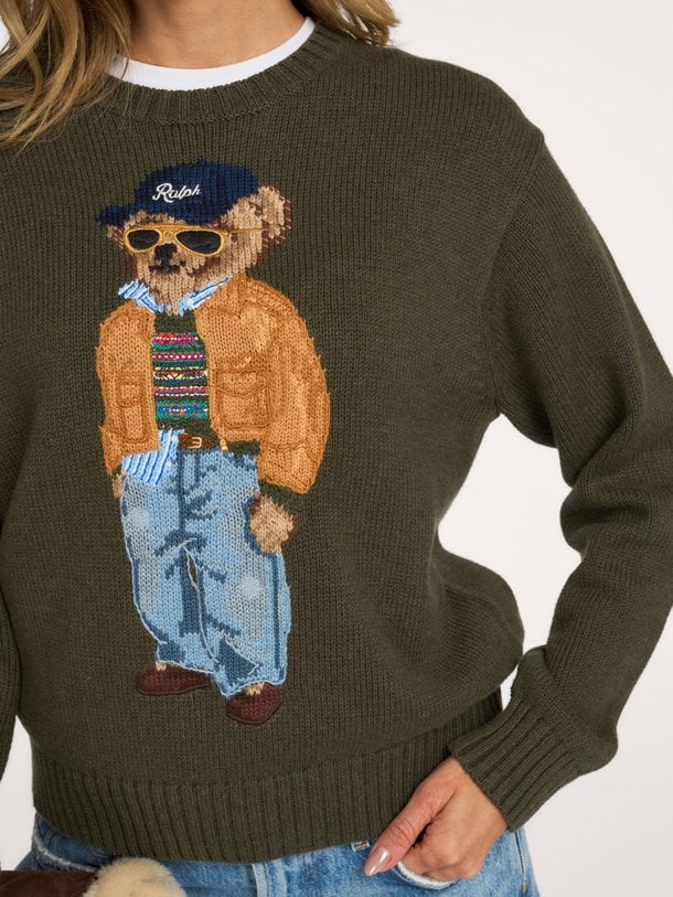SWEATER-PULLOVER Katoenen gebreide trui