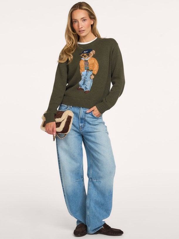 SWEATER-PULLOVER Katoenen gebreide trui