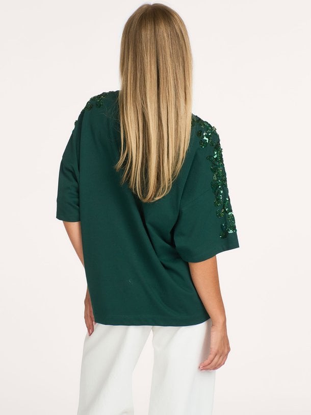 Kangoo, katoenen T-shirt met pailletten