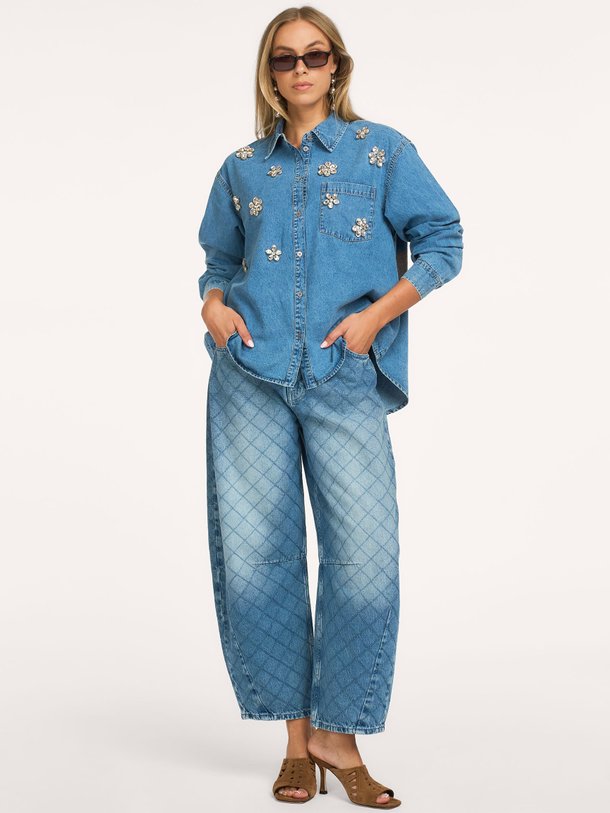 KATSU BARREL LEG JEANS Katsu, high waist barrel fit jeans