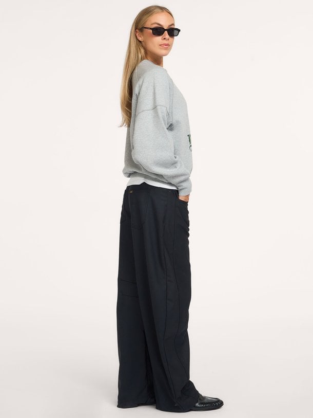 KNIT-SWEATSHIRT Katoenmix gemêleerde sweater