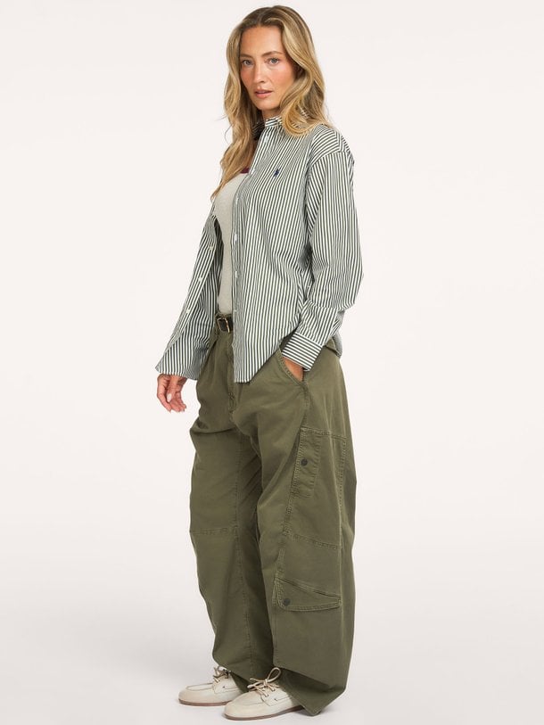 LS RMSY ST-LONG SLEEVE-BLOUSE Katoenen gestreepte blouse