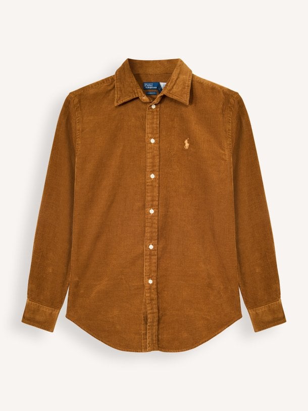 WOVEN-SPORT SHIRT-SHIRT Katoenen ribcord blouse