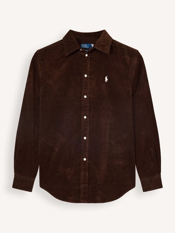 WOVEN-SPORT SHIRT-SHIRT Katoenen ribcord blouse