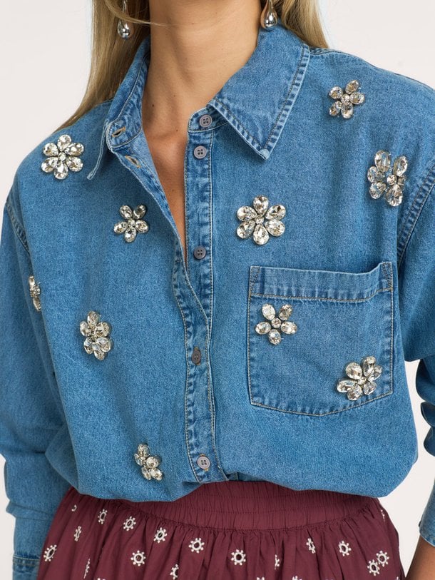 Konnection, denim blouse