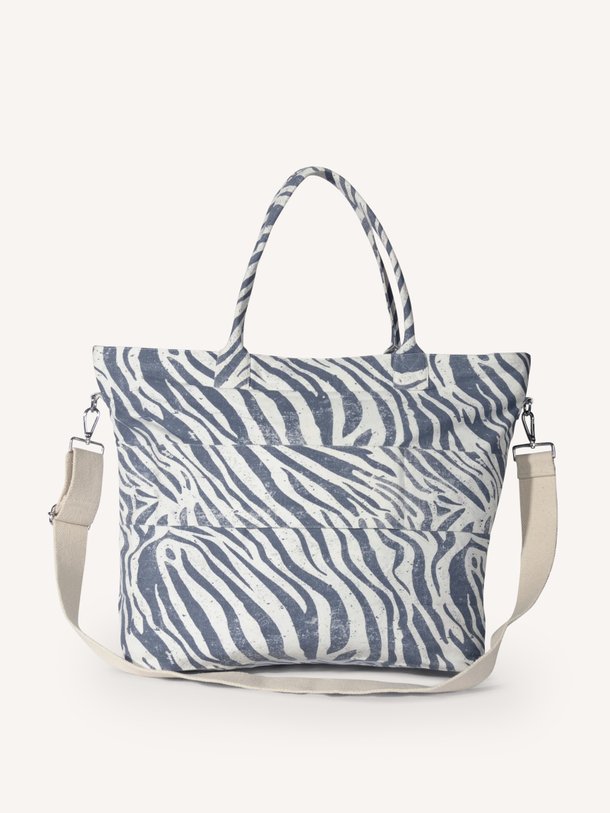 beach shopper zebra Katoenen beach shopper