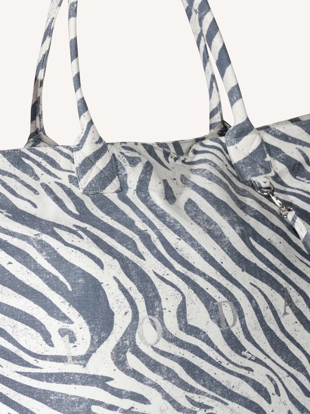 beach shopper zebra Katoenen beach shopper
