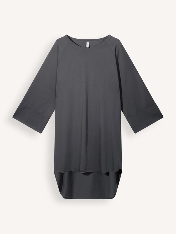 Ontdek de 10Days jersey logo dress in donkergrijs. Een comfortabele T-shirt jurk met iconisch ruglogo. Shop deze must-have nu bij Orangebag.