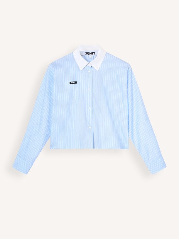 Berro, katoenen gestreepte blouse