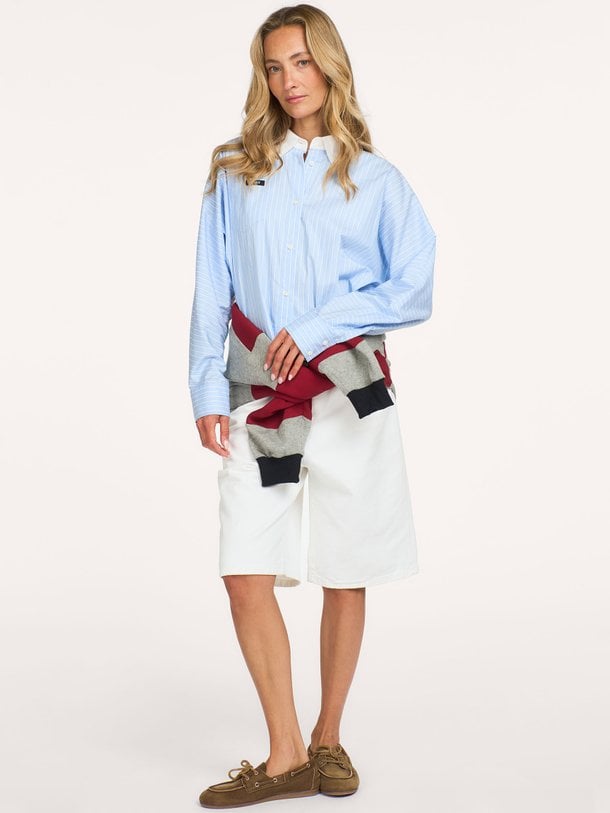 Berro, katoenen gestreepte blouse
