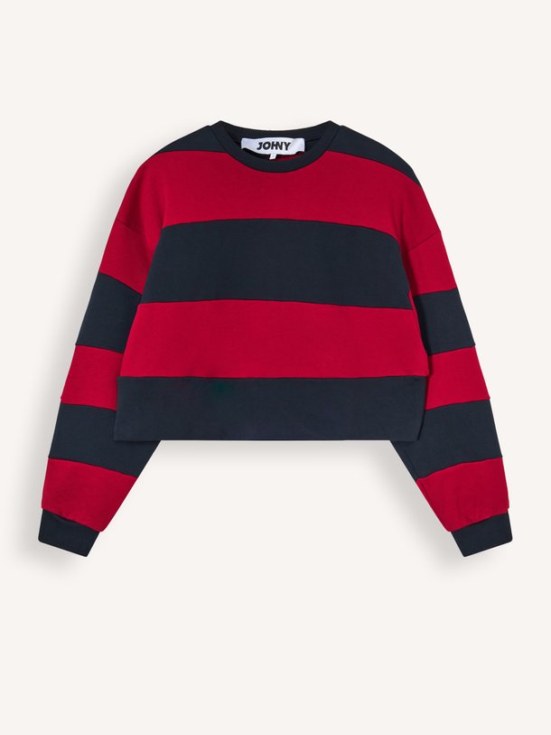 Derek, katoenen gestreepte sweater