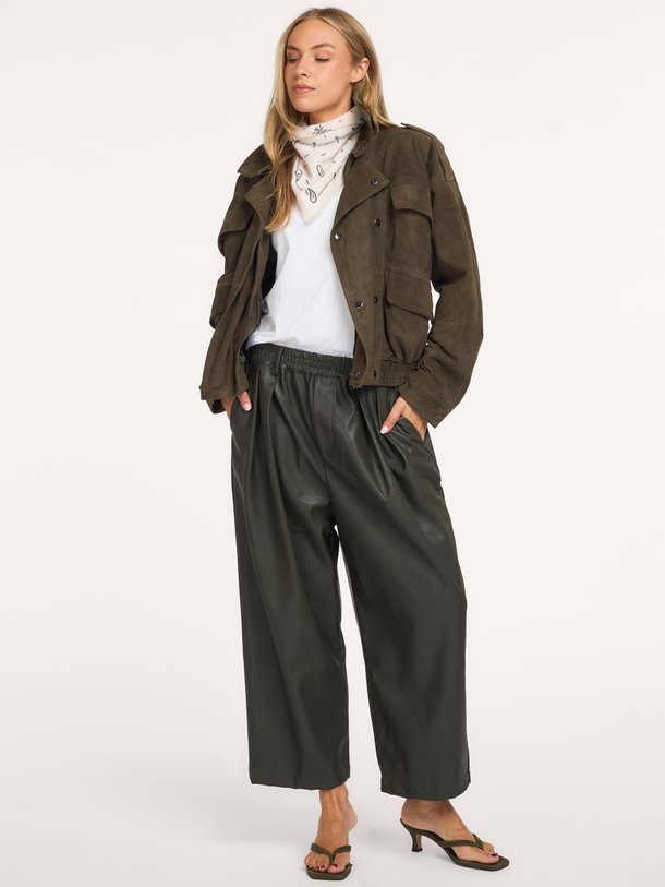 Kick, leatherlook broek