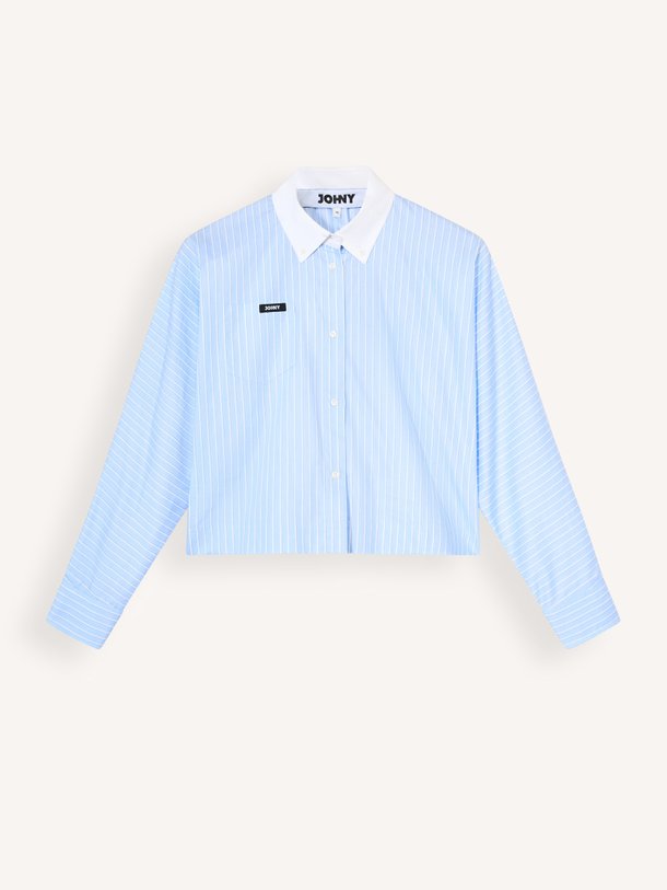 SARA Sara, katoenen gestreepte blouse
