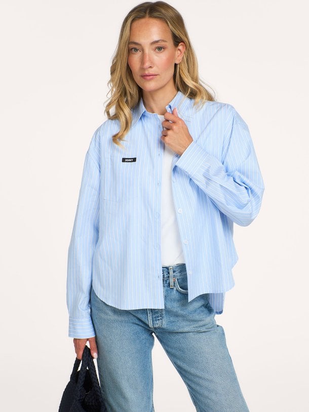 Sara, katoenen gestreepte blouse