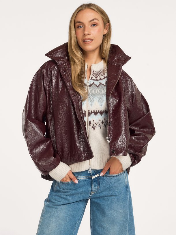 Onana, leatherlook jack